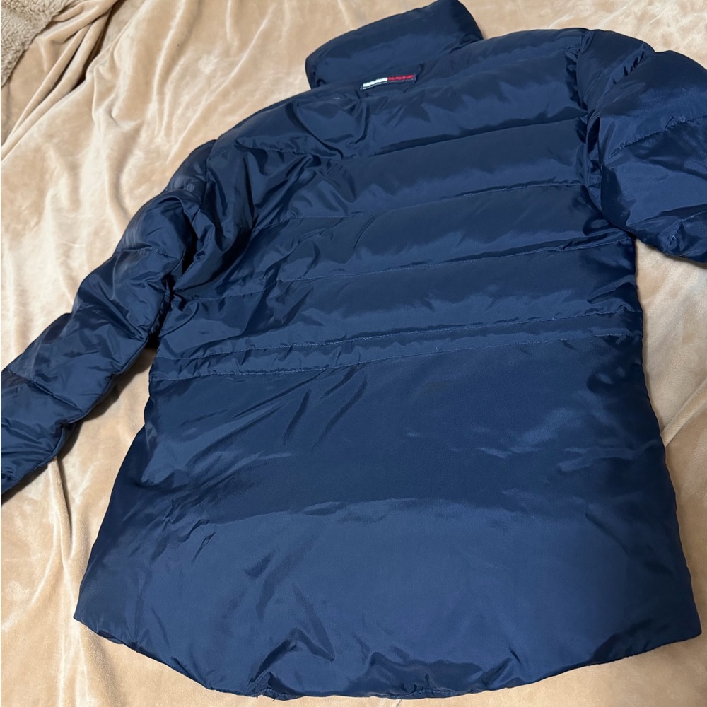 Tommy Hilfiger Navy Blue Jacket Puffer Coat Jacket Women’s Small - Picture 4 of 9